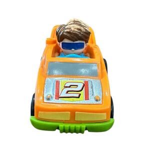 Little People Orange Race Car Masked Driver GMJ12 Mattel 2019 Replacement